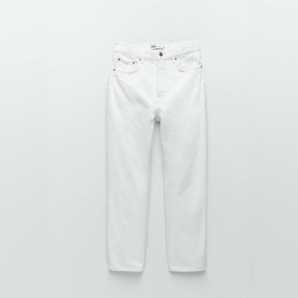 Zara Bliss Straight Jeans- Off White